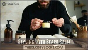 styling with beard balm