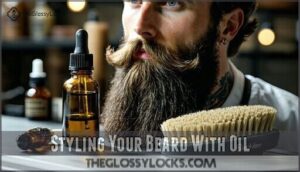 styling your beard with oil
