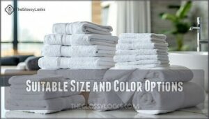 suitable size and color options