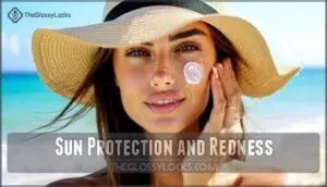 sun protection and redness sun protection and redness