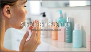 sunscreen application
