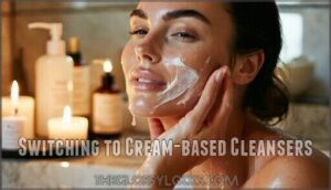 switching to cream-based cleansers