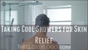 taking cool showers for skin relief