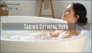 taking oatmeal bath
