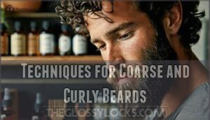 techniques for coarse and curly beards