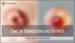 time of formation and growth