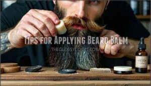 tips for applying beard balm