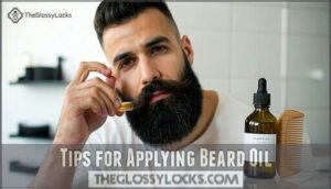 tips for applying beard oil