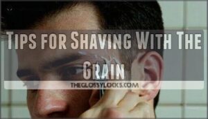 tips for shaving with the grain