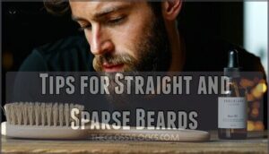 tips for straight and sparse beards