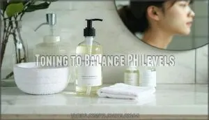 toning to balance ph levels