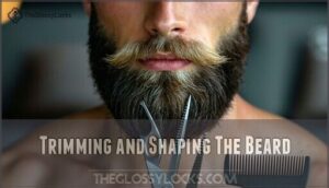 trimming and shaping the beard
