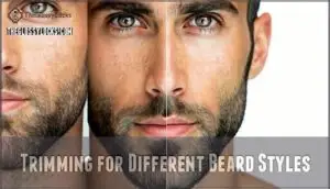 trimming for different beard styles