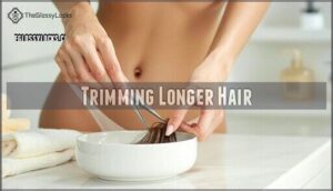 trimming longer hair