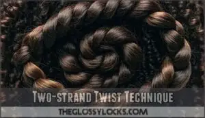 two-strand twist technique
