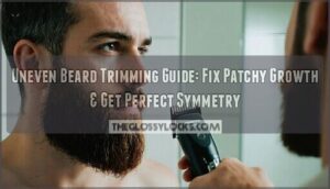 uneven beard trimming guide