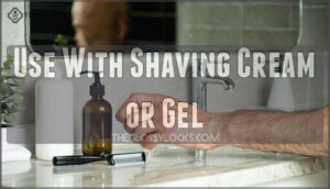 use with shaving cream or gel