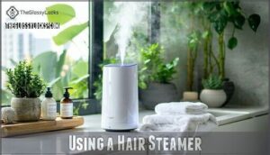using a hair steamer