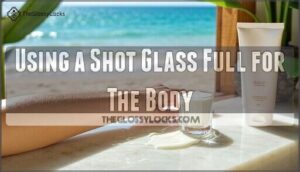 using a shot glass full for the body