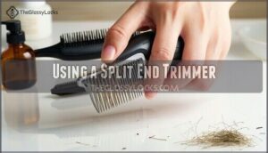 using a split end trimmer