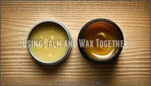 using balm and wax together