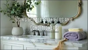 using gentle shampoos and conditioners using gentle shampoos and conditioners