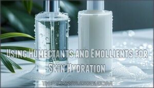 using humectants and emollients for skin hydration