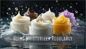 using moisturizer regularly