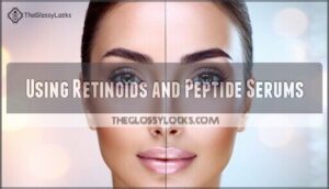 using retinoids and peptide serums