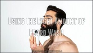 using the right amount of beard wash