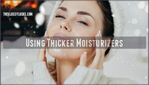 using thicker moisturizers