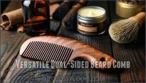 versatile dual-sided beard comb