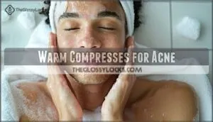 warm compresses for acne