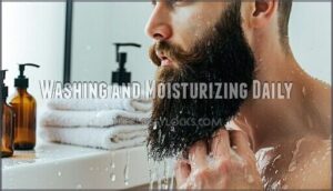 washing and moisturizing daily
