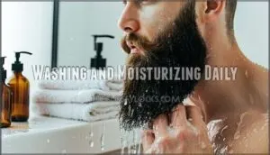 washing and moisturizing daily
