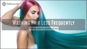 washing hair less frequently washing hair less frequently