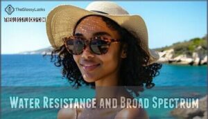 water resistance and broad spectrum
