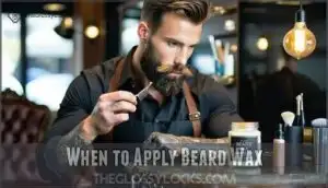 when to apply beard wax