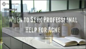 when to seek professional help for acne