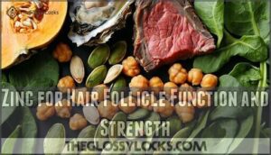 zinc for hair follicle function and strength