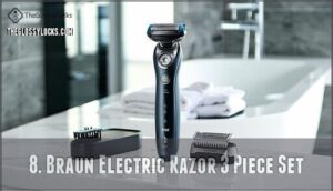 8. braun electric razor 3 piece set