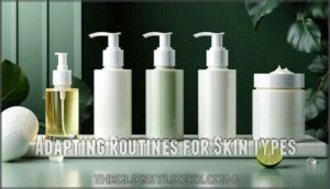 adapting routines for skin types