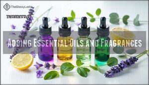 adding essential oils and fragrances