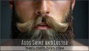 adds shine and luster adds shine and luster