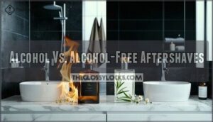 alcohol vs. alcohol-free aftershaves