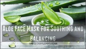 aloe face mask for soothing and balancing