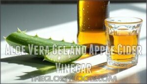 aloe vera gel and apple cider vinegar