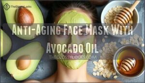 anti-aging face mask with avocado oil