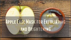 apple face mask for exfoliating and brightening