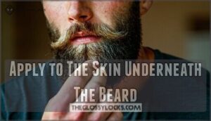 apply to the skin underneath the beard